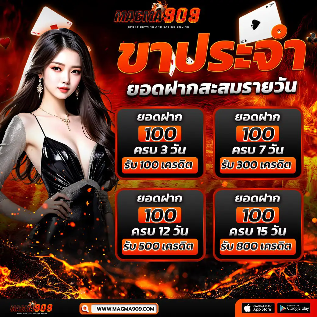MAGMA909 โปรโมชั่นฝากประจำ รับเครดิตฟรี